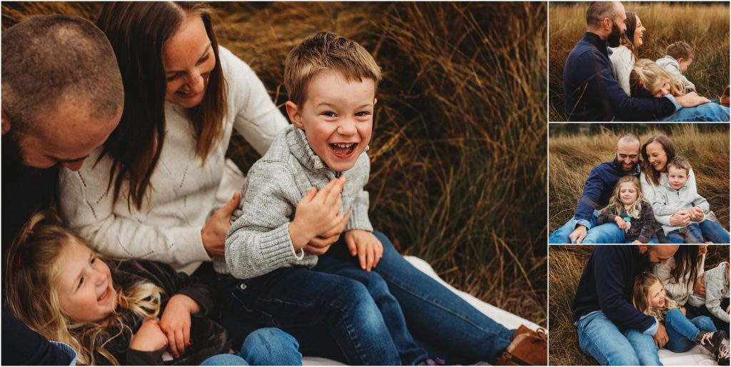 Family portraits with toddlers