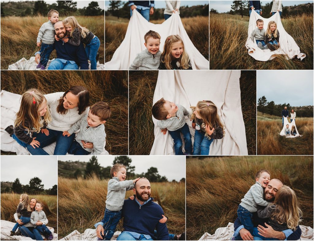 Family portraits with toddlers